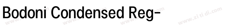 Bodoni Condensed Reg字体转换